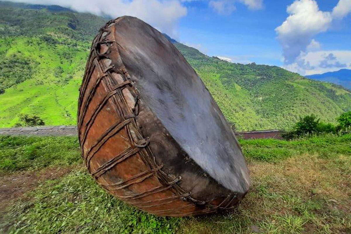 बागलुङमा २८० किलोको नगरा निर्माण !